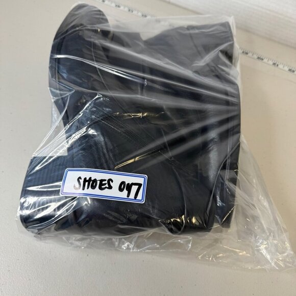 Rieker Greta Black Fleece Lined Leather Block Heeled Ankle Boots Size 42 - Picture 16 of 16